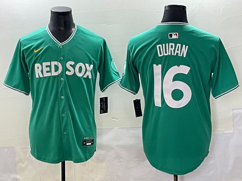Men Boston Red Sox #16 Duran Green Joint Name Nike 2025 MLB Jersey style 41->arizona diamondback->MLB Jersey
